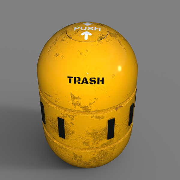 Free SciFi Trash Bin